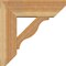 Ekena Millwork Funston Slat Rough Sawn Bracket w/ Offset Brace, Western Red Cedar, 8"W x 24"D x 24"H BKT0806X24X24FST06RWR - alternate 2
